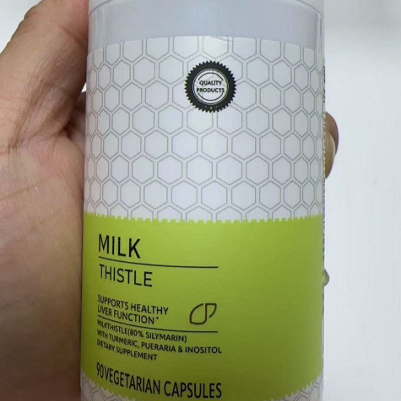 Capsules de chardon de lait de fibre alimentaire