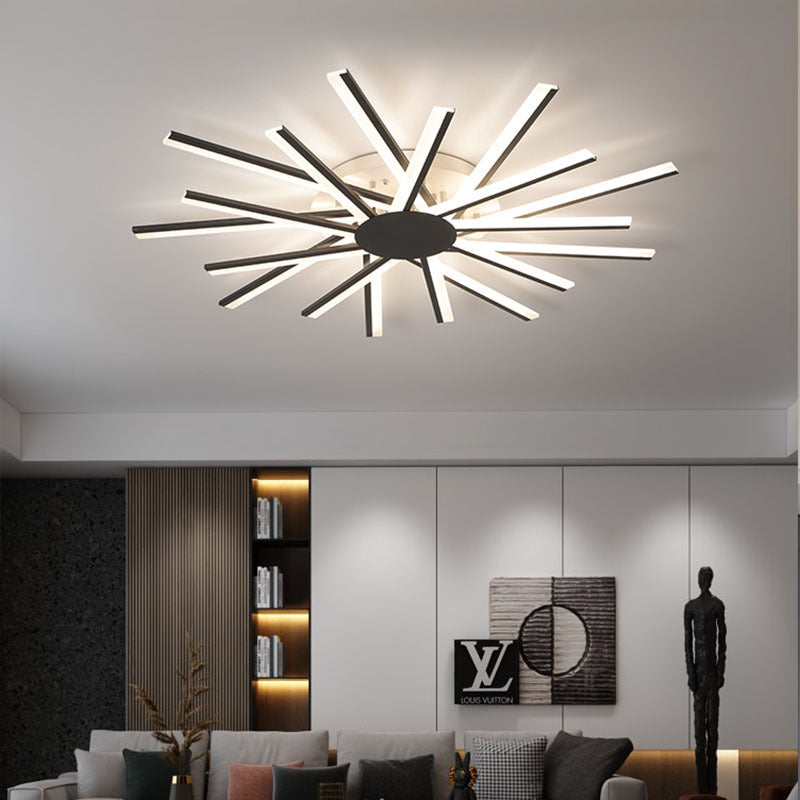 Lampe de plafond à LED moderne simple pour usage domestique