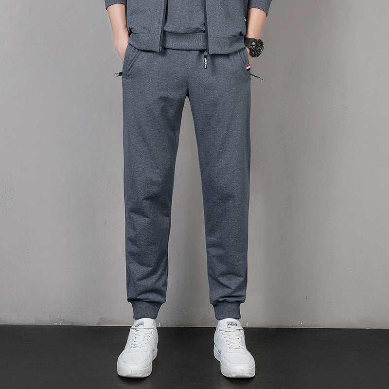 Printemps et automne Men's Casual Leggings Pantalons Loose Plus Fat Plus Taille