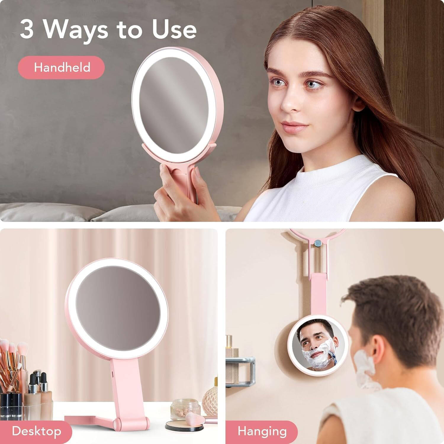Miroir maquillage avec lumières