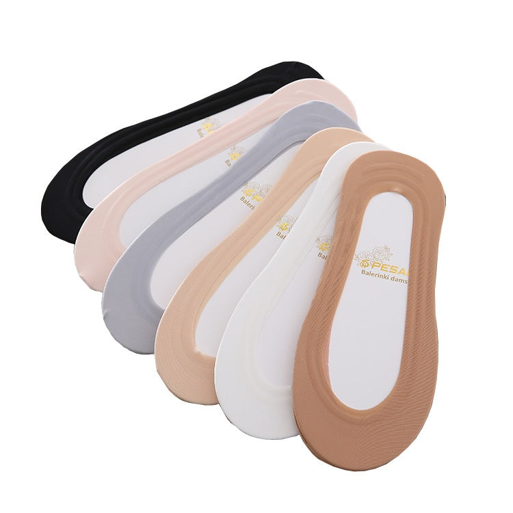 Chaussettes minces antidérapantes en silicone
