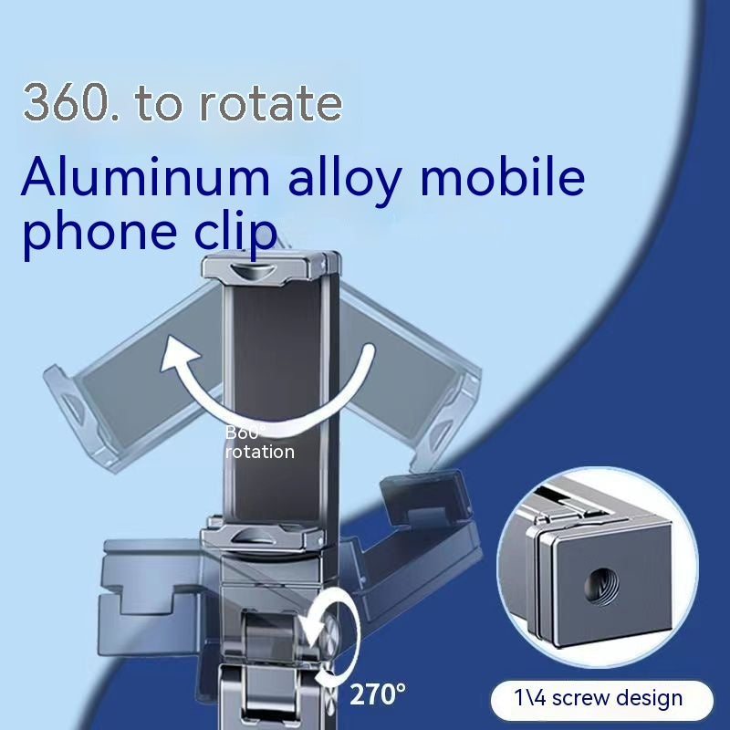 Support portable de téléphone pliable en alliage d'aluminium