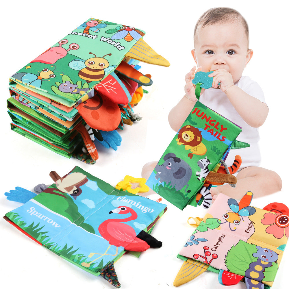 Livre de vêtements résistant à la déchirure avec jouet d'apprentissage précoce