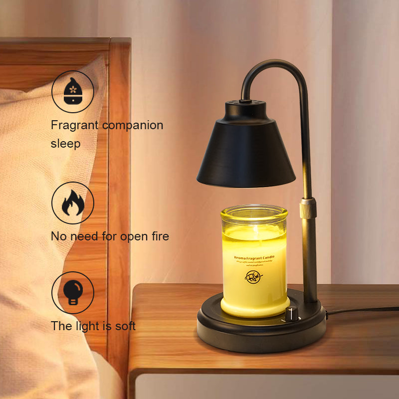 Warm wax melt bedroom lamp