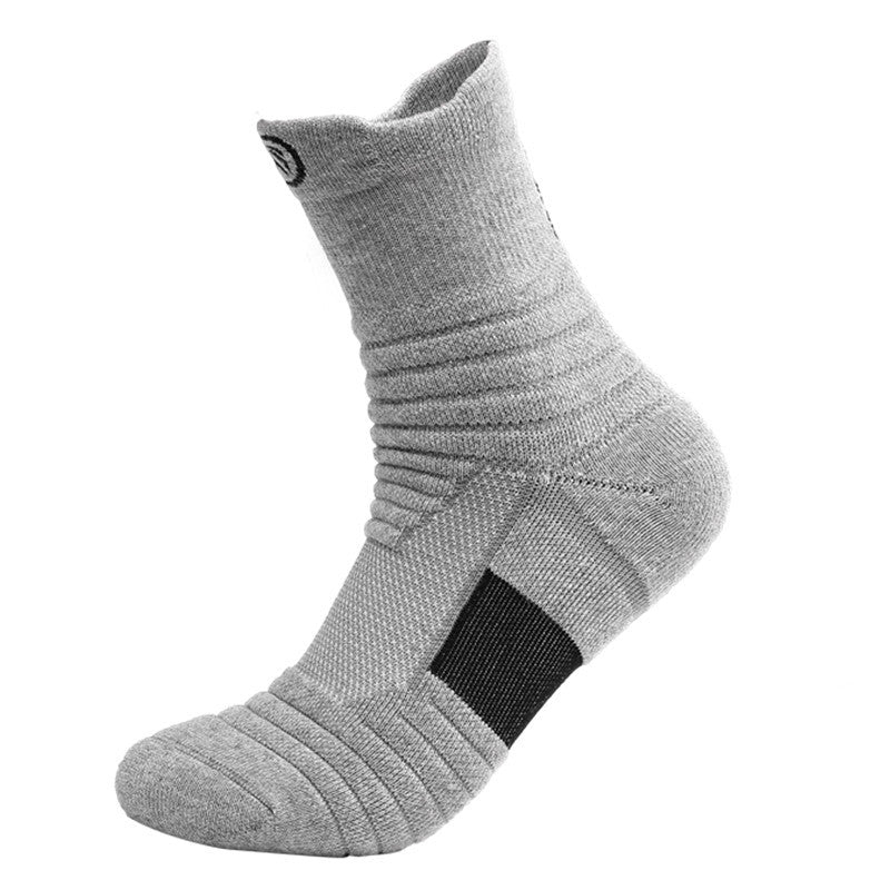 Chaussettes de course Basketball pour hommes Bas Bas de serviette épaisse Bas de Terry-loop Hosiery