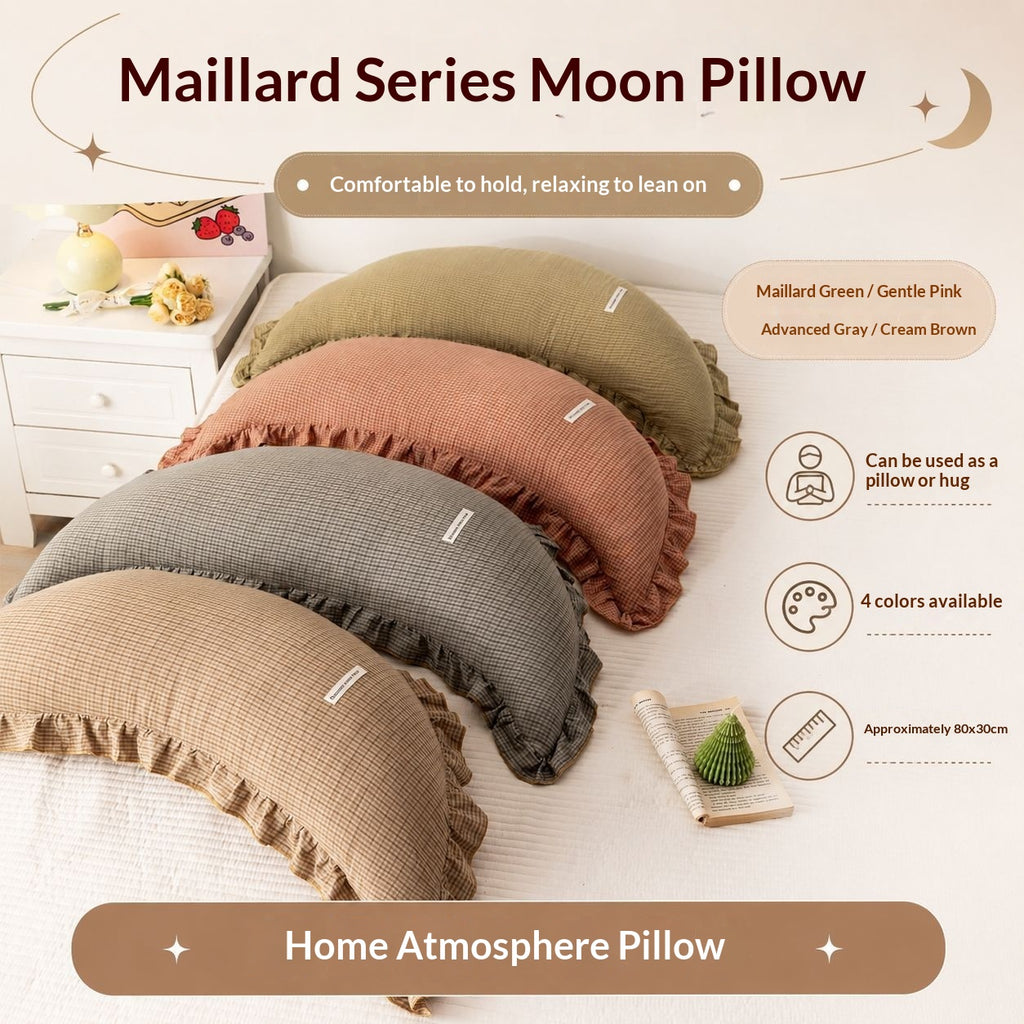 Coussin long et arrière en coton modèle Lune