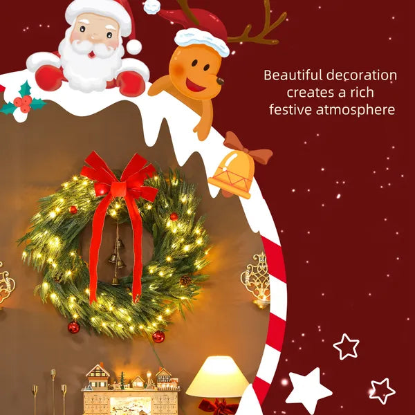 Wreath de Noël(Aucune expédition pour les week-ends)