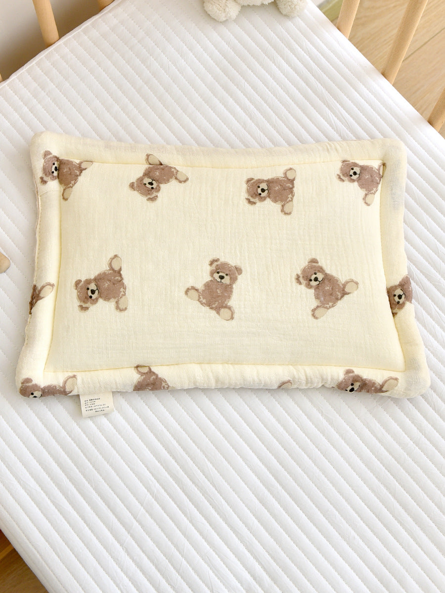 Oreiller pour nouveau-né en coton Gauze Bonnet