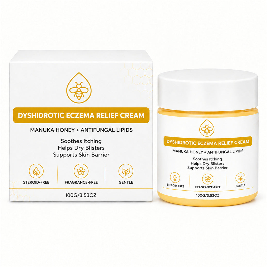 Crème de soulagement de l'eczéma dyshidrotique