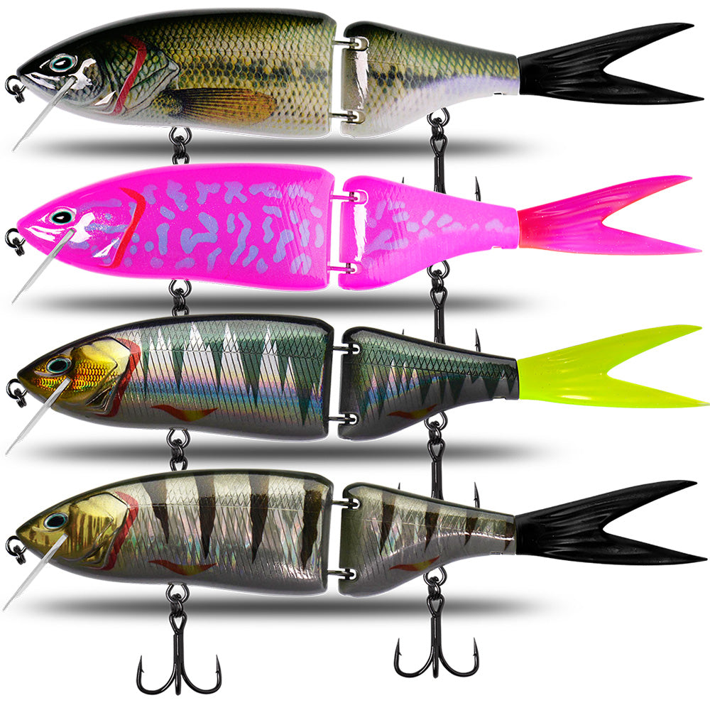 Luya flottant plusieurs sections Baignade Bait Brut Bait Hard Bait Basse Bâton de chien