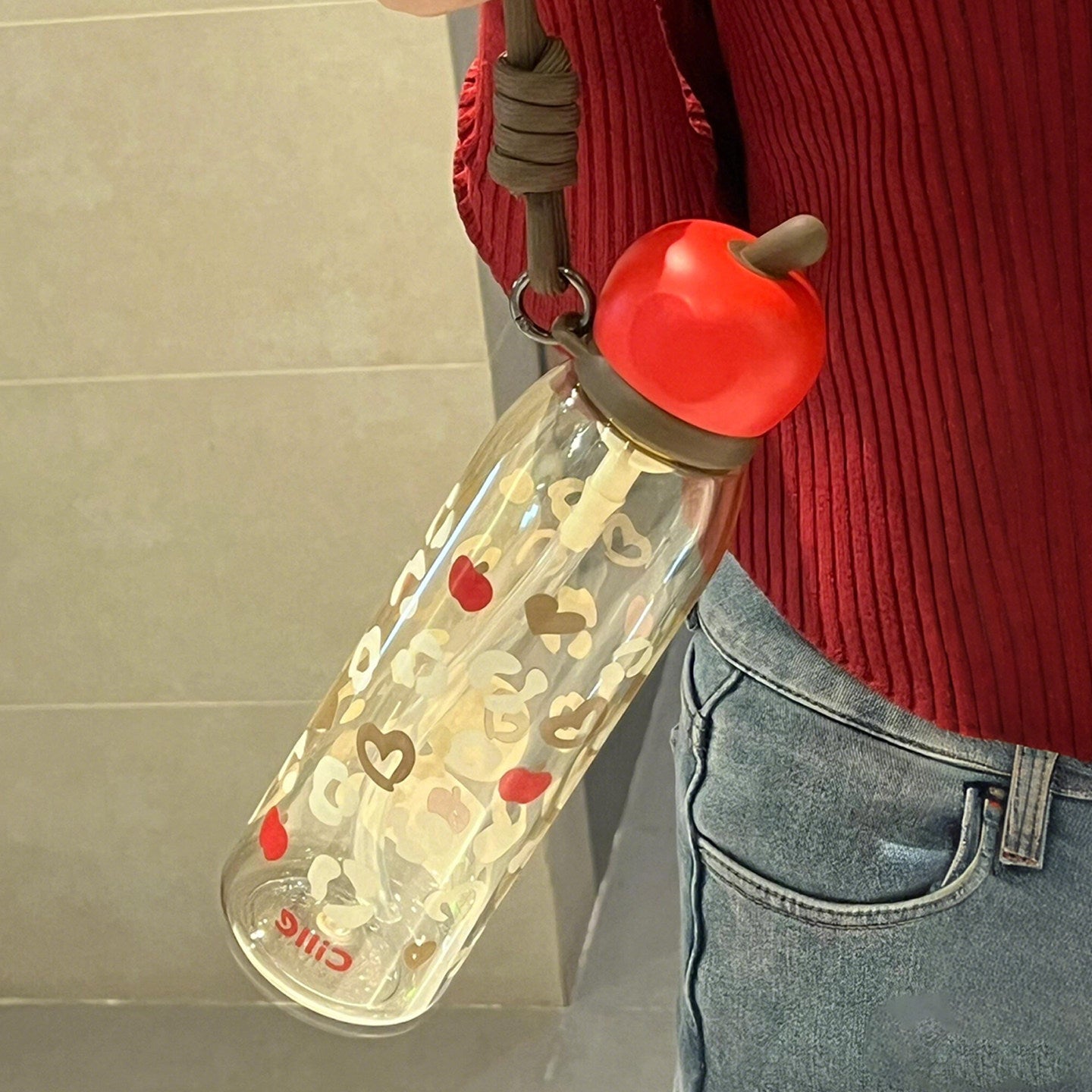 Coupe de paille de sport portable avec grande capacité