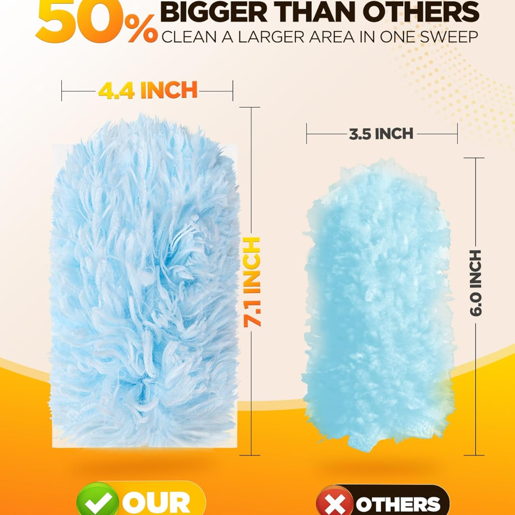 30 Compte de recharge de duster pour duster pivotant avec 1 poignée
