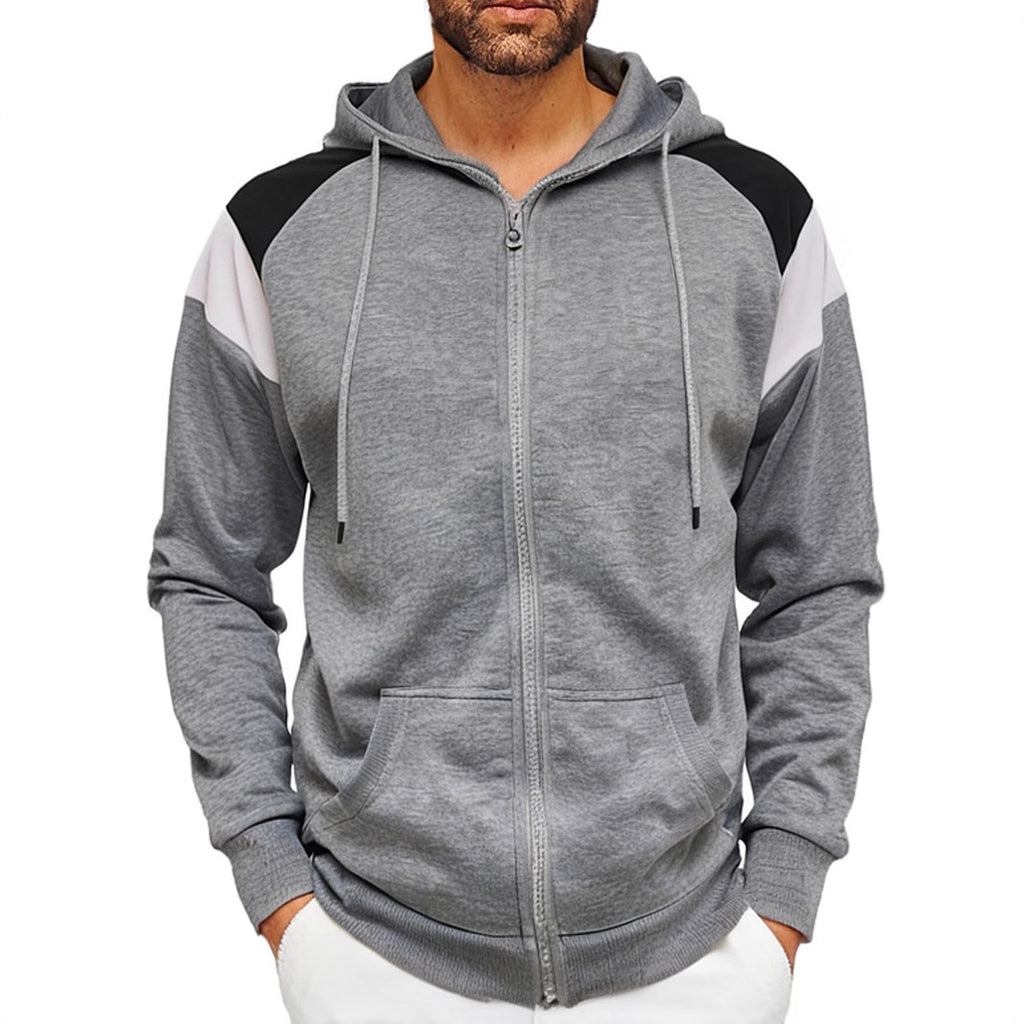 Hommes Couleur-Block Hoodie Casual Style sportif