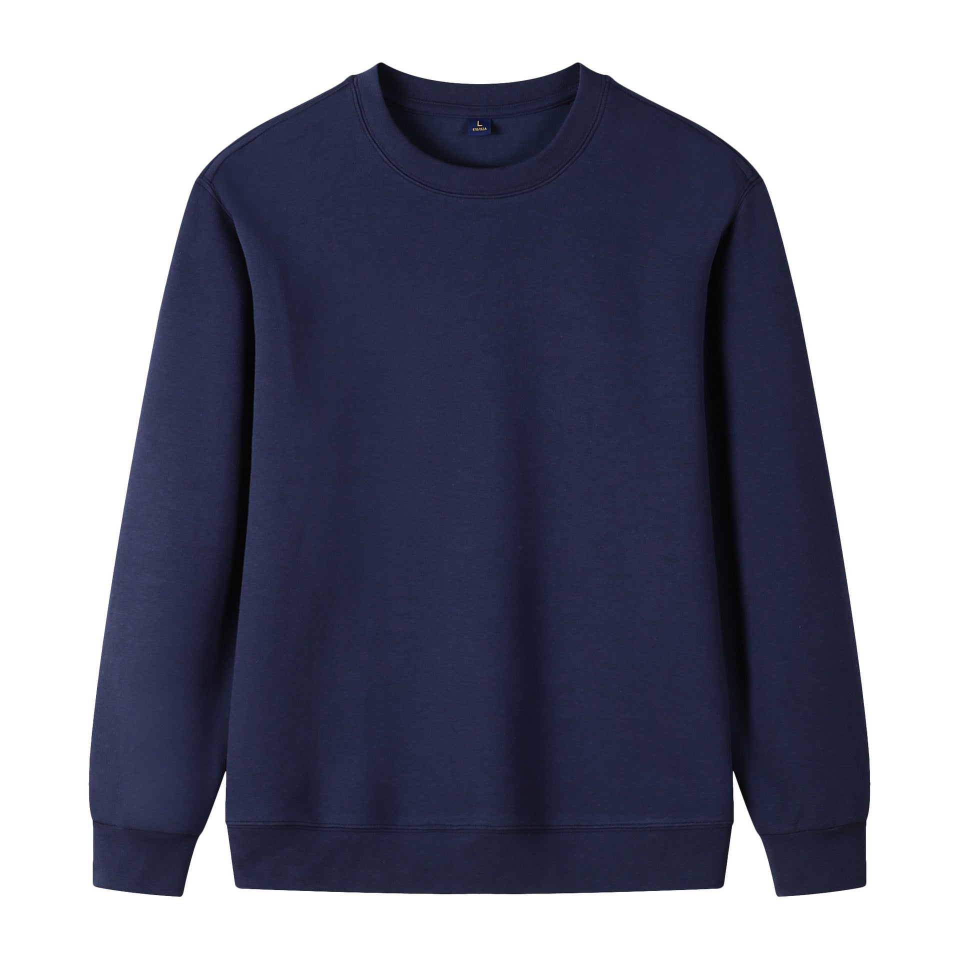 320g Epaule droite Pure coton Automne Manche longue Col rond Sweatshirt Cu