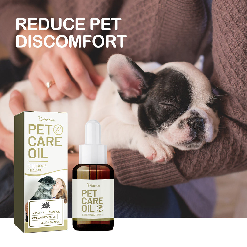 Huile de soin pour chien avec acide gras de baume de citron