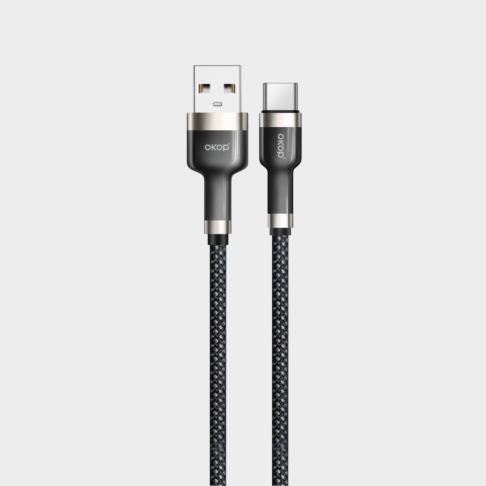 KP-318 Câble de données à charge rapide de 65W tressé Protection contre les surcharges durables Type-C Compatibl