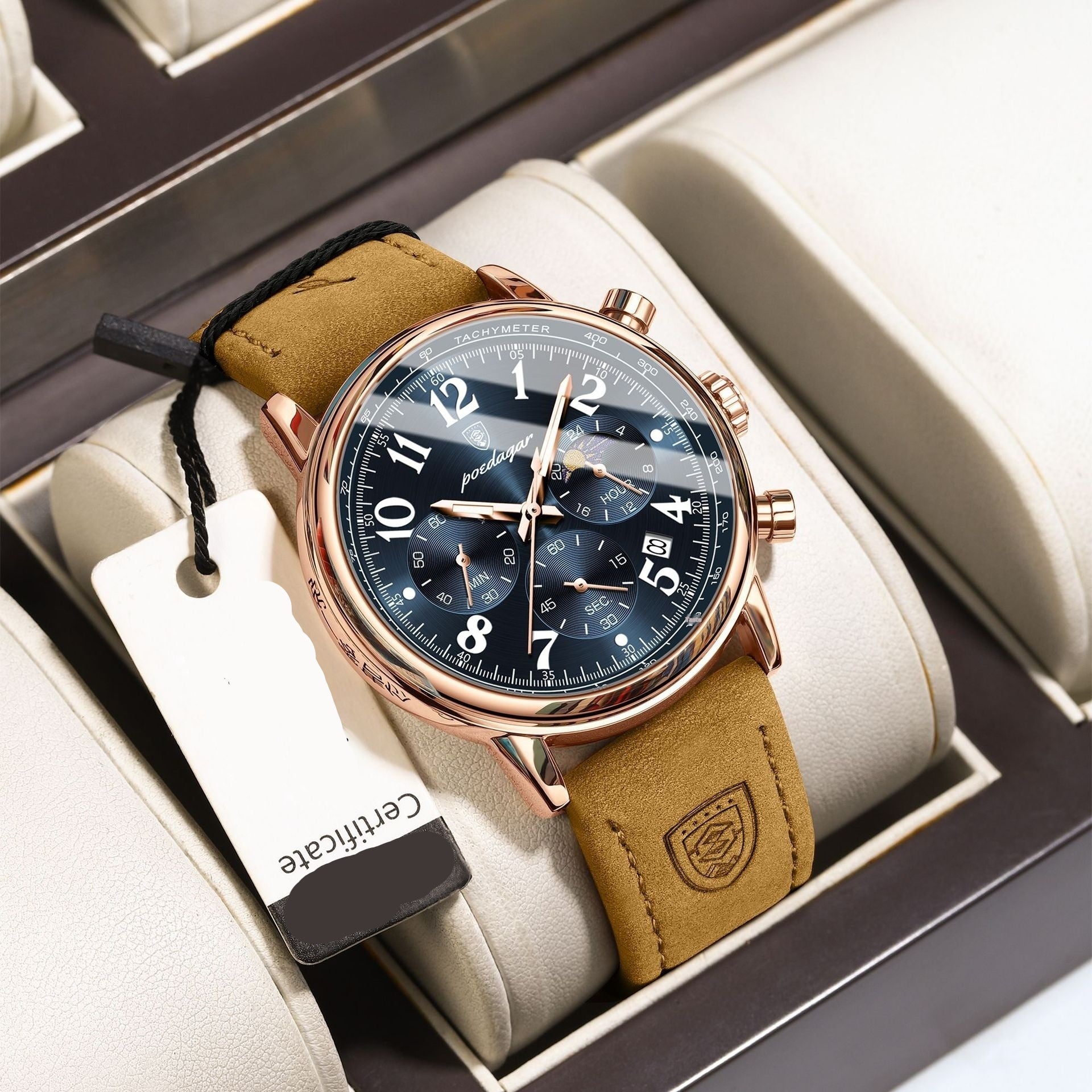 Multifonctionnelle Montre Quartz Lumineux Homme