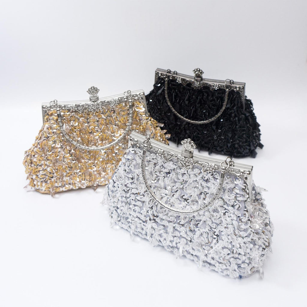 Sac à main en acrylique avec fermeture en pièces
