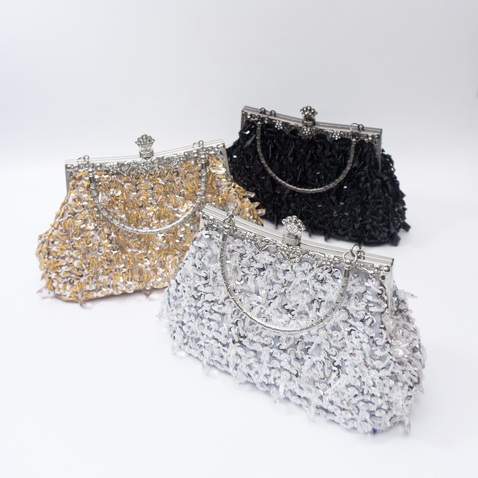 Sac à main en acrylique avec fermeture en pièces