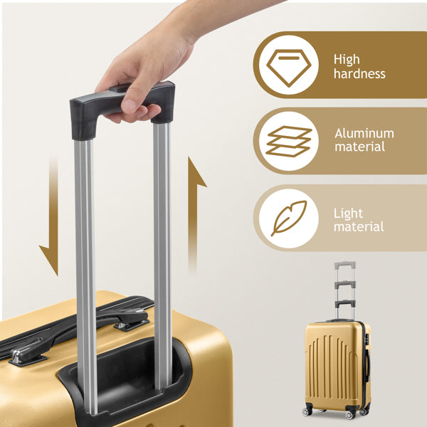 Quatre rayures verticales dans une valise