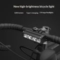 Lampe à vélo rechargeable en alliage d'aluminium