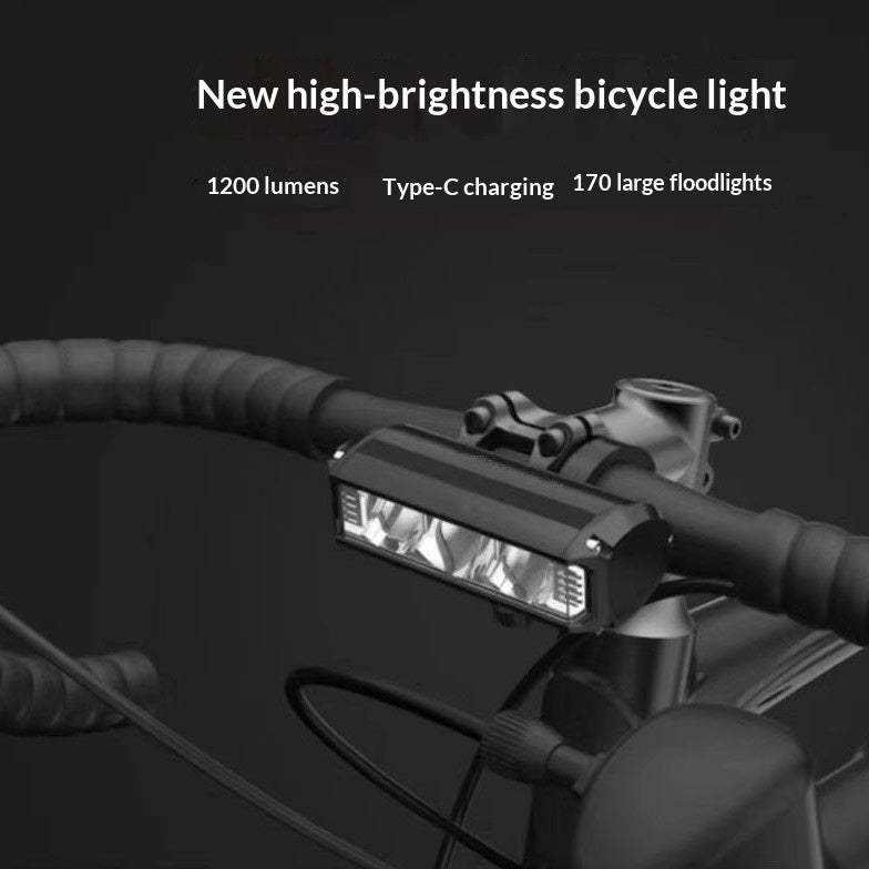 Lampe à vélo rechargeable en alliage d'aluminium