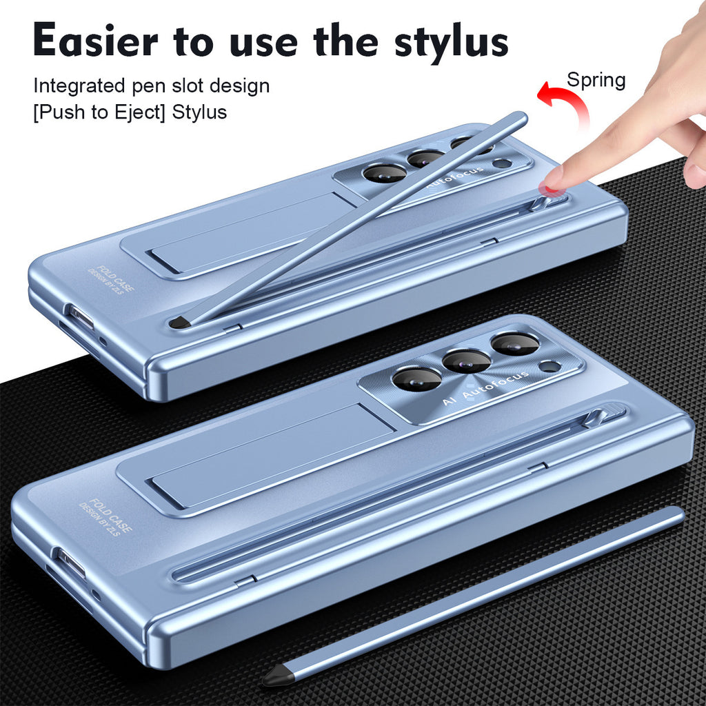 Fente de stylo pliante Boîtier de téléphone intégré résistant à la chute