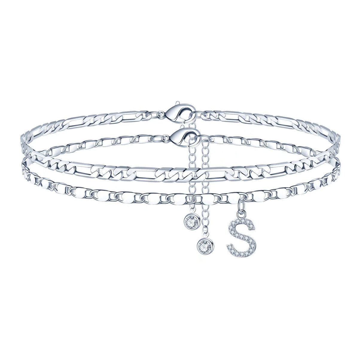 Pendentif anglais en zircon avec chaîne NK