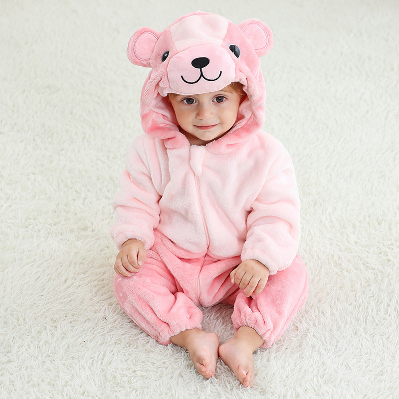 Flannel animal onesie pour les enfants