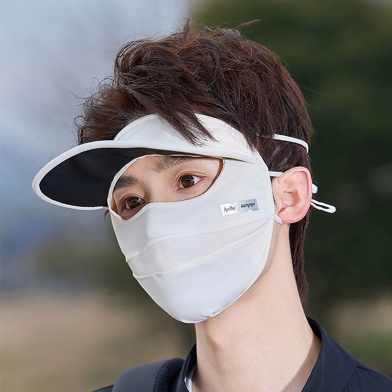 Couverture pleine face Brimmed Sun et masque anti-poussière