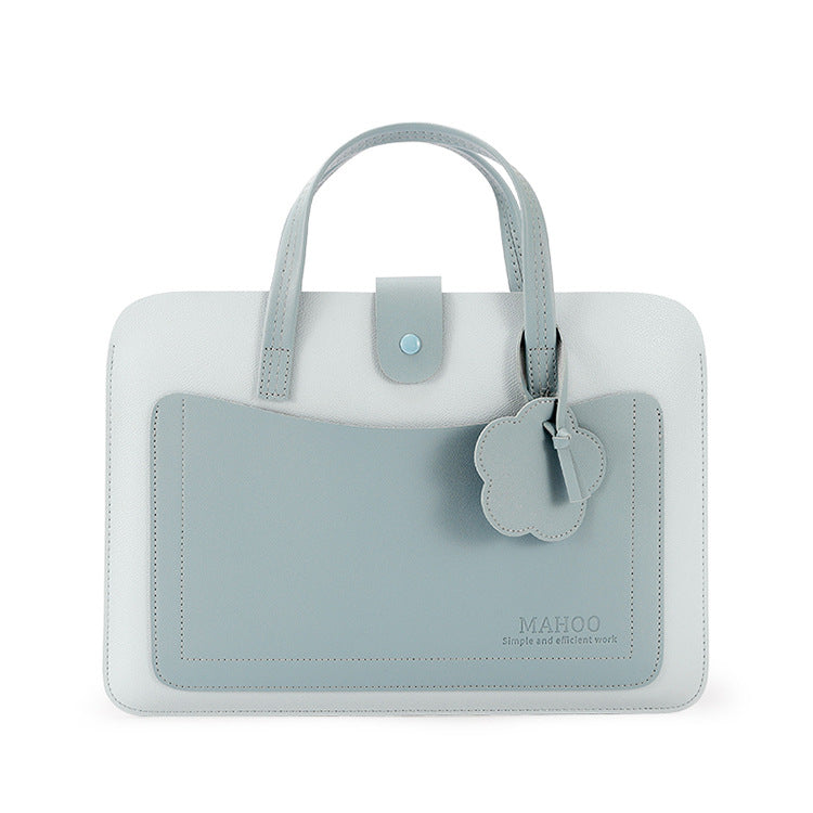 Portable 13 pouces sac d'ordinateur fleur mince
