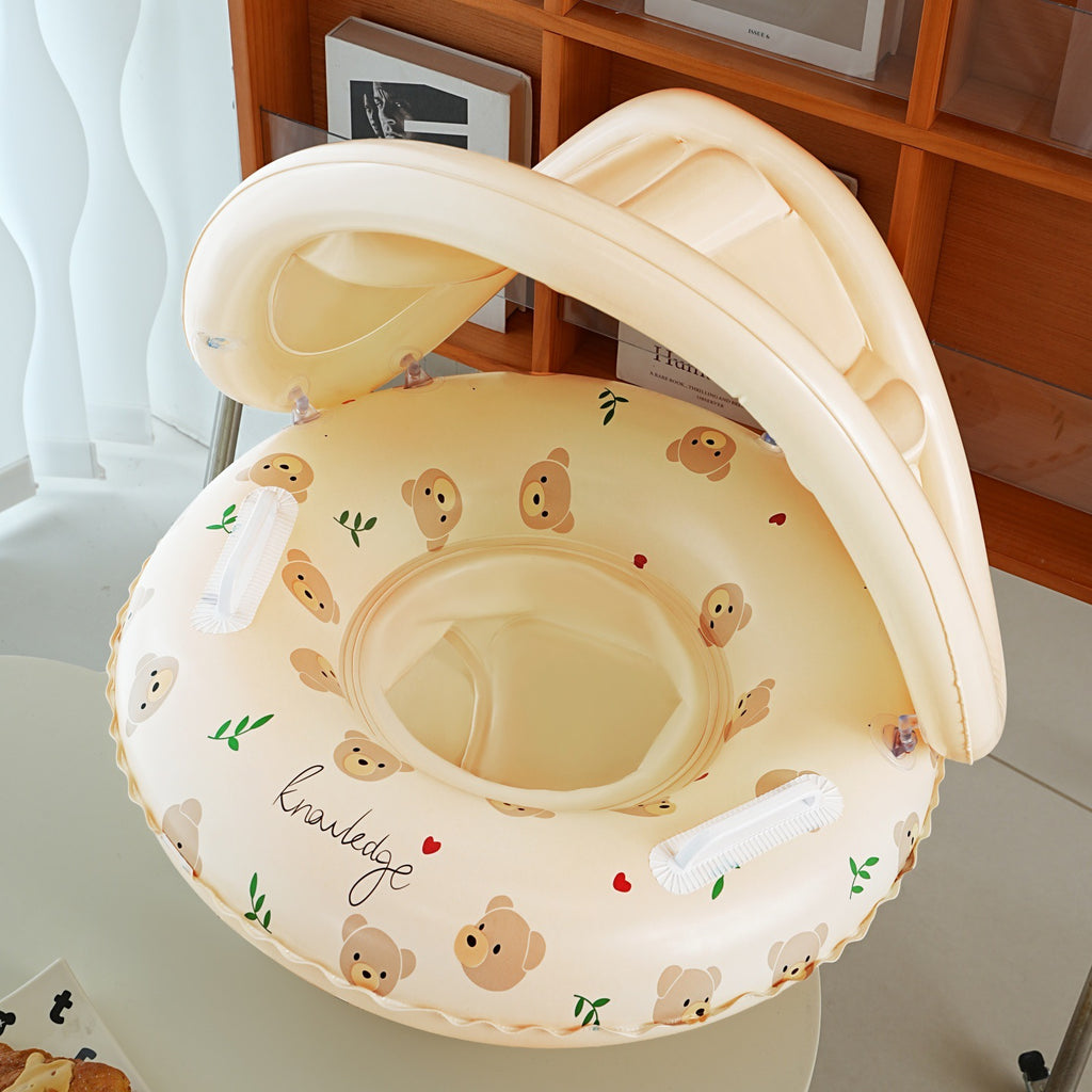 Bateau de natation Sun Shade Pedestal Anneau rayé Équipement d'eau