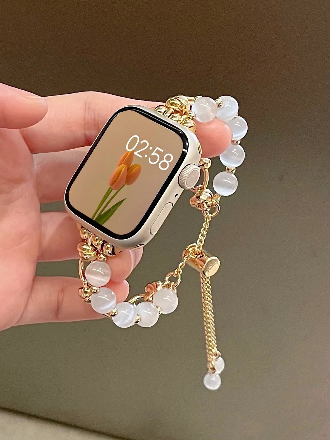 Bracelet de montre en cristal pierre des yeux