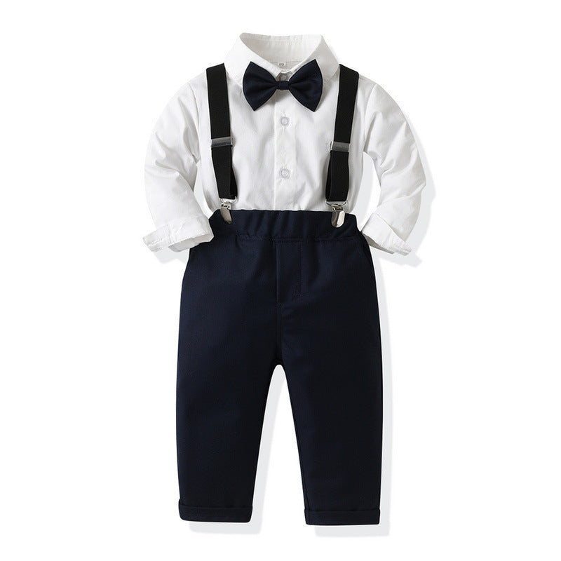 Clip-on enfant Suspender Pantalons Deux-Piece Set Fashion Kids' Outfit
