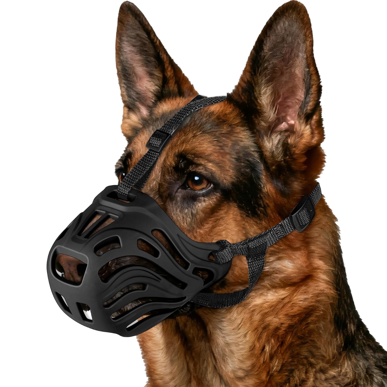 Muselière de chien, Muselière de chien respirante douce Chiens appropriés, Muselières de panier réglables