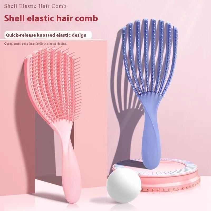 Multifunctional ribbed massage comb