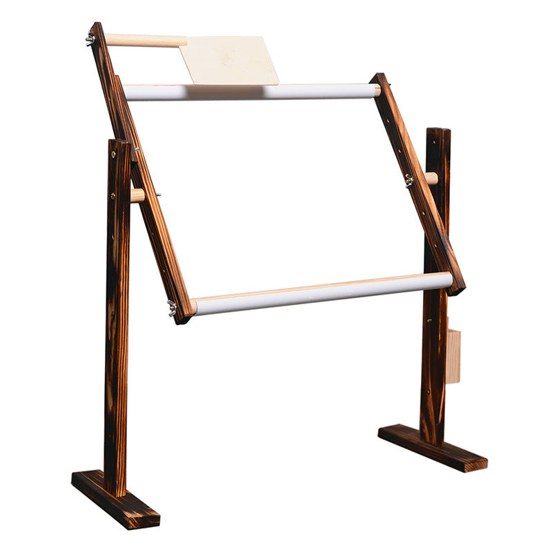 Bureau vertical bois massif point croisé Broderie de cadre Shedembrodery Frameheight Adjus