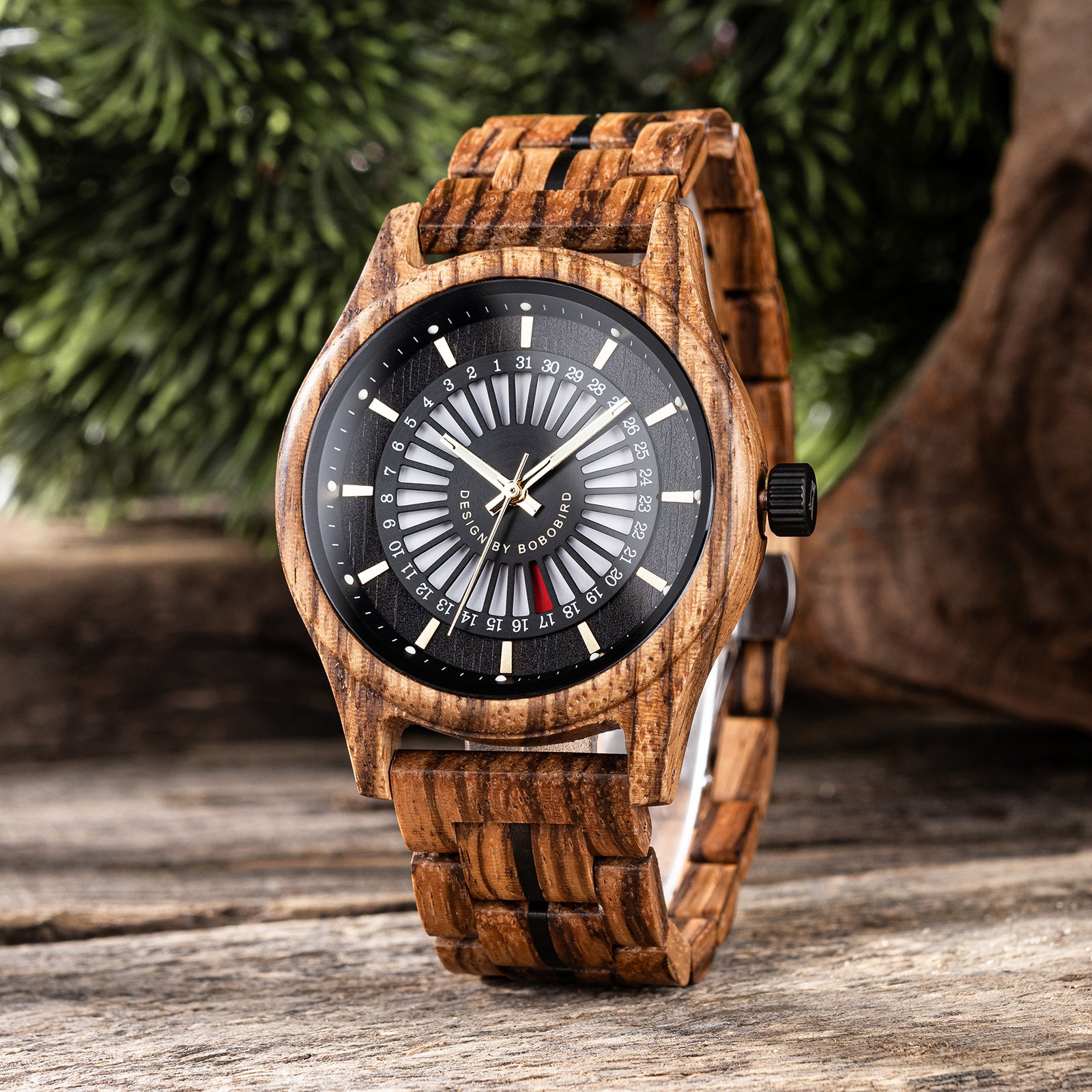 Montre homme en bois