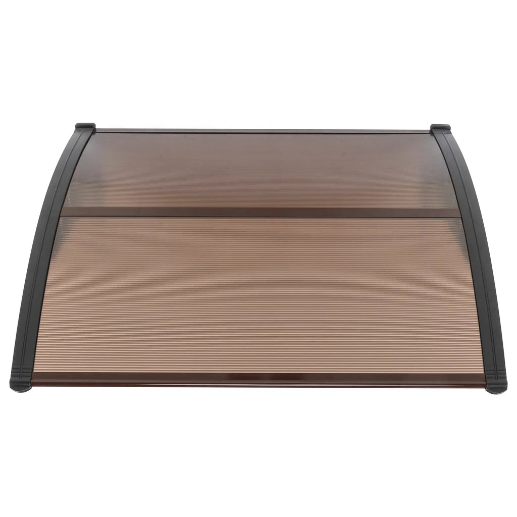 100 x 96cm Maison Application porte et fenêtre couverture de pluie Eaves Brown Board & Black Holder
