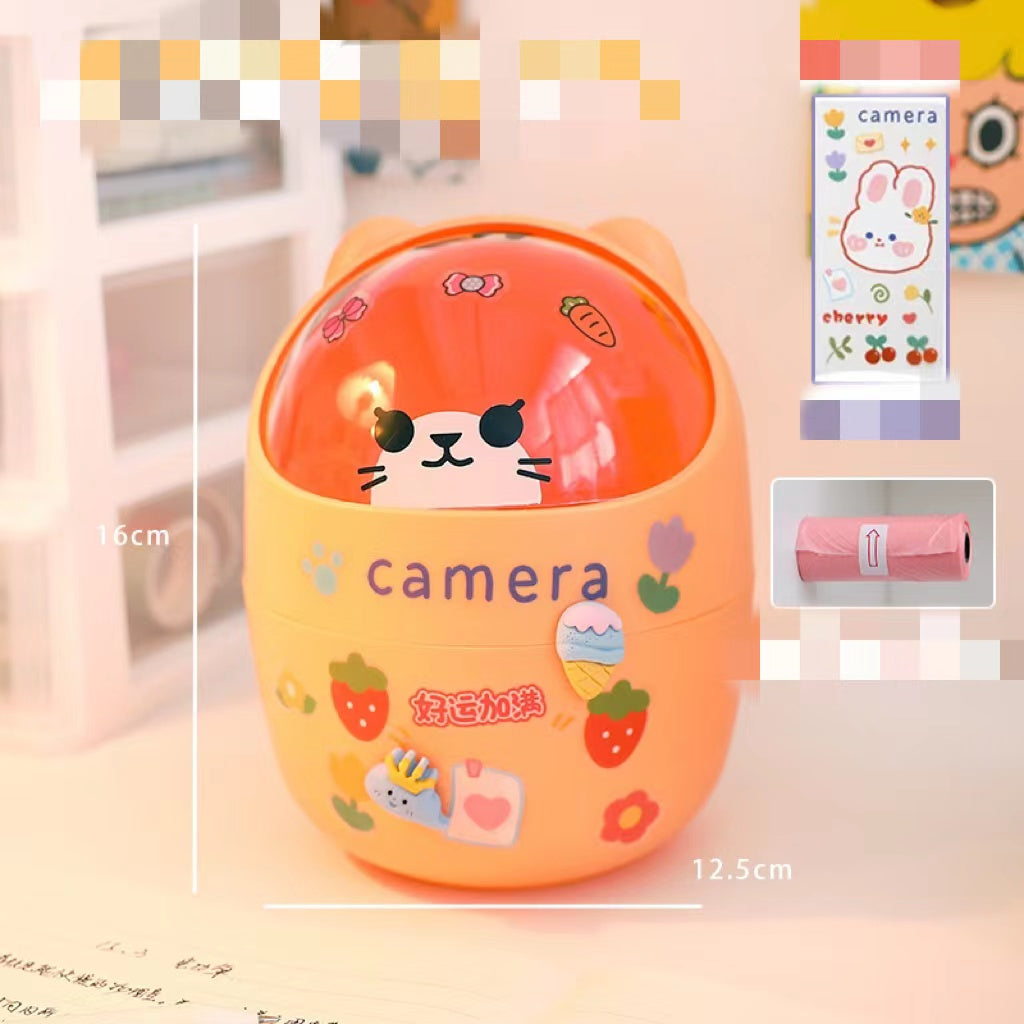 Poubelle de bureau Poubelle de bureau Organisateur Bucket Bureau Mini ours Poubelle de bureau