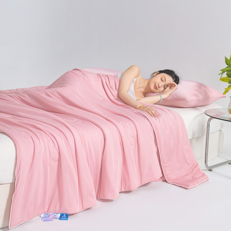 Quilt d'été en soie glacée fraîche et fine