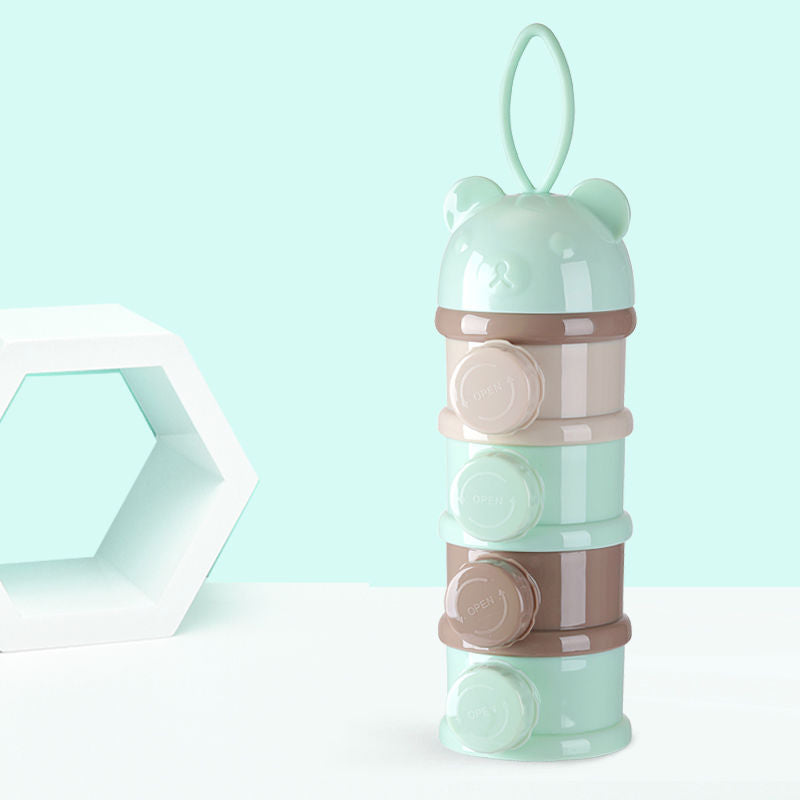 Boîte à poudre de lait rotatif portable pour enfants