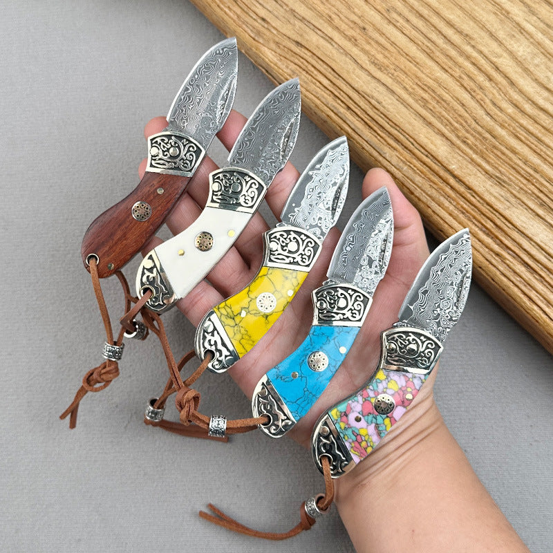 Porte-clés de poche portatif Mini couteau