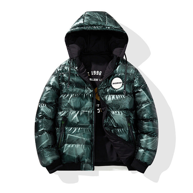 Veste à capuche rembourrée en coton pour homme Plus de taille en coton manteau pour homme