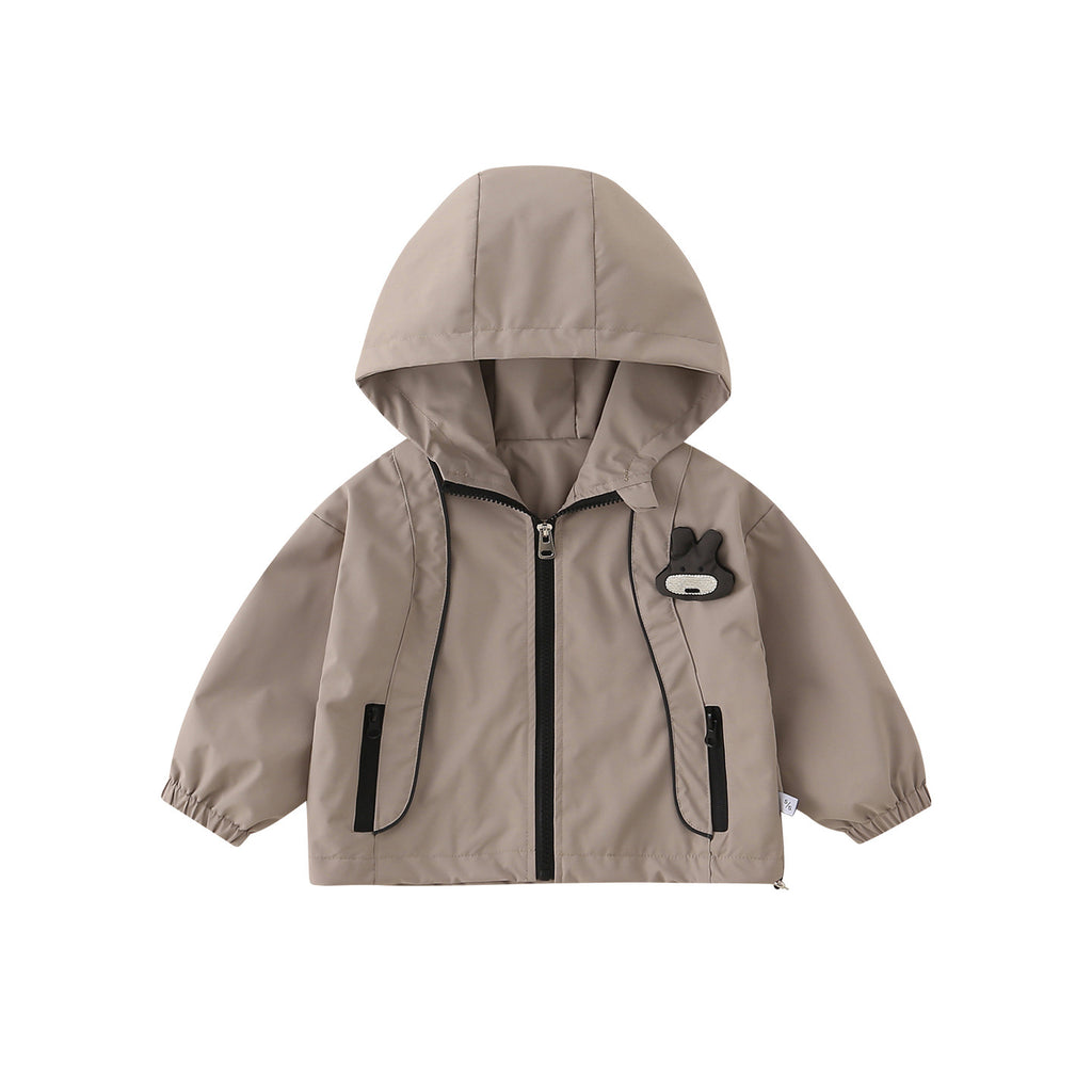 Garçons Hooded Outdoor Casual Windproof Veste Set