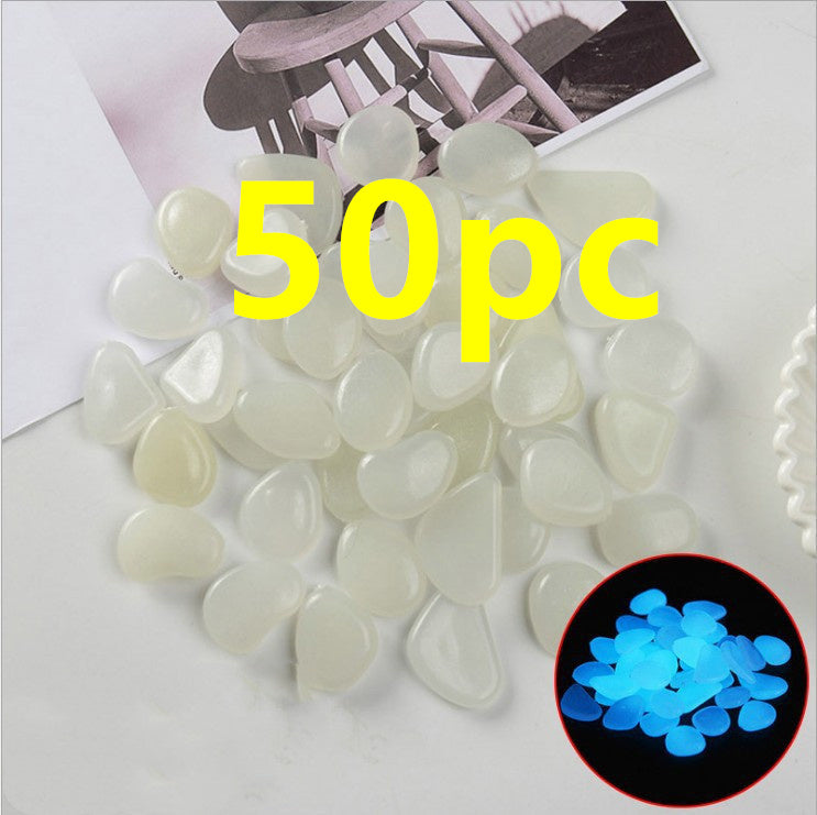 Pierres lumineuses Aquarium fluorescent Pebbles Fish Tank Jardin Pierres lumineuses