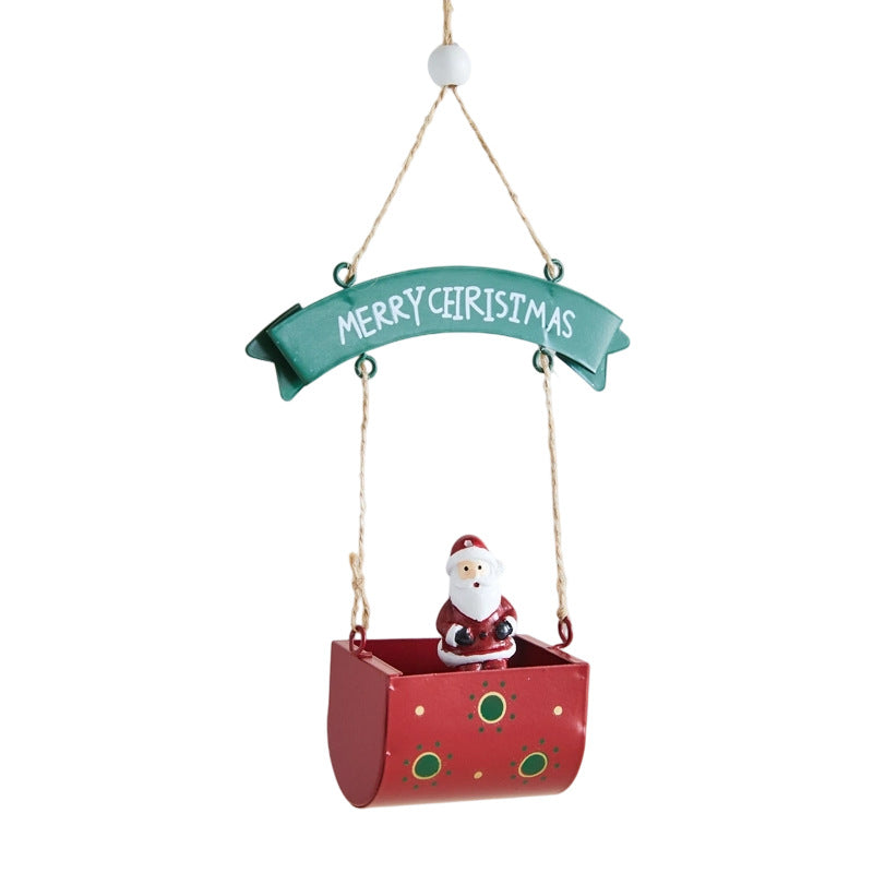 Pendentif décoratif en fer forgé, boîte aux lettres pour personnes âgées