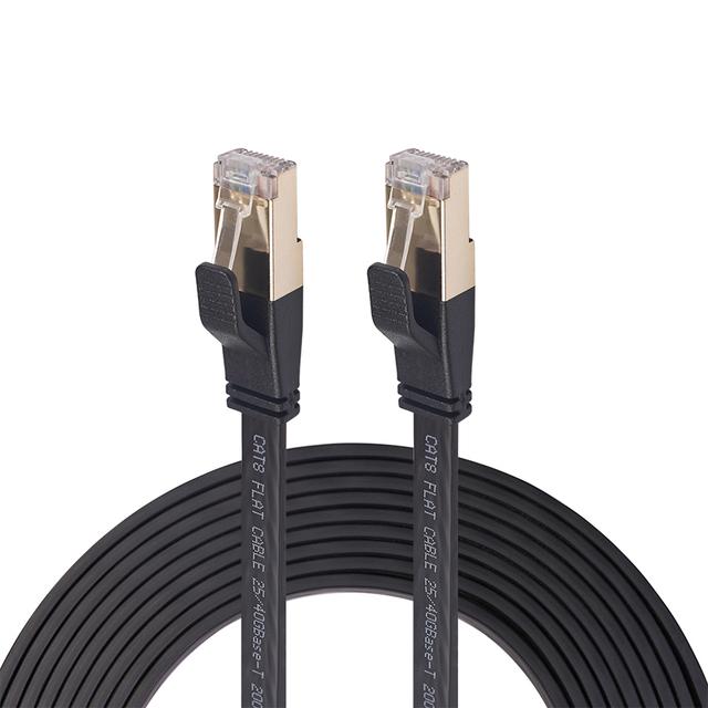 Câble Ethernet 40Gbps Cat8 SFTP LAN Patch Cord avec Gold Pla
