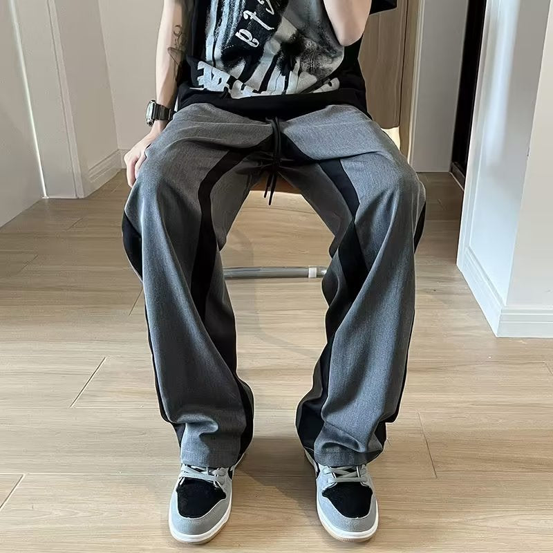 Pantalons à bloc de couleur avec un doux drapée Feelversatile tendance et occasionnel