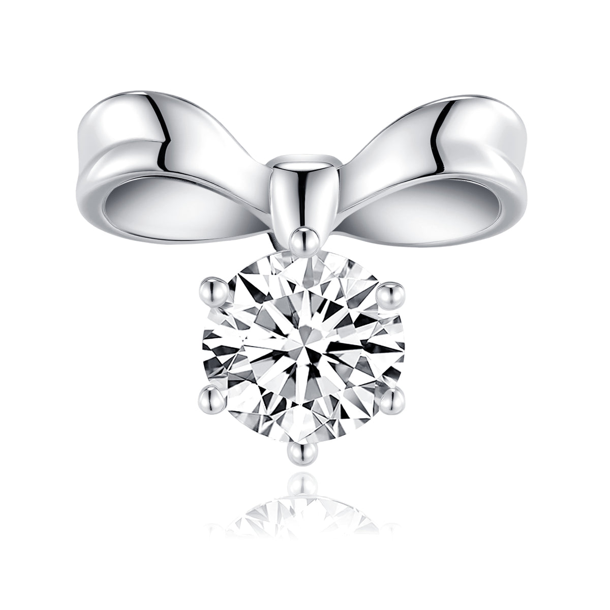S925 Sterling Silver Bow Stud Earrings